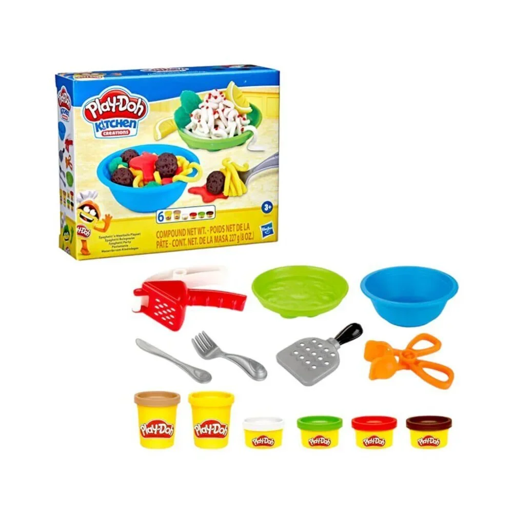 NEW Play Doh Kitchen Creations Spaghetti 'n Meatballs Playset